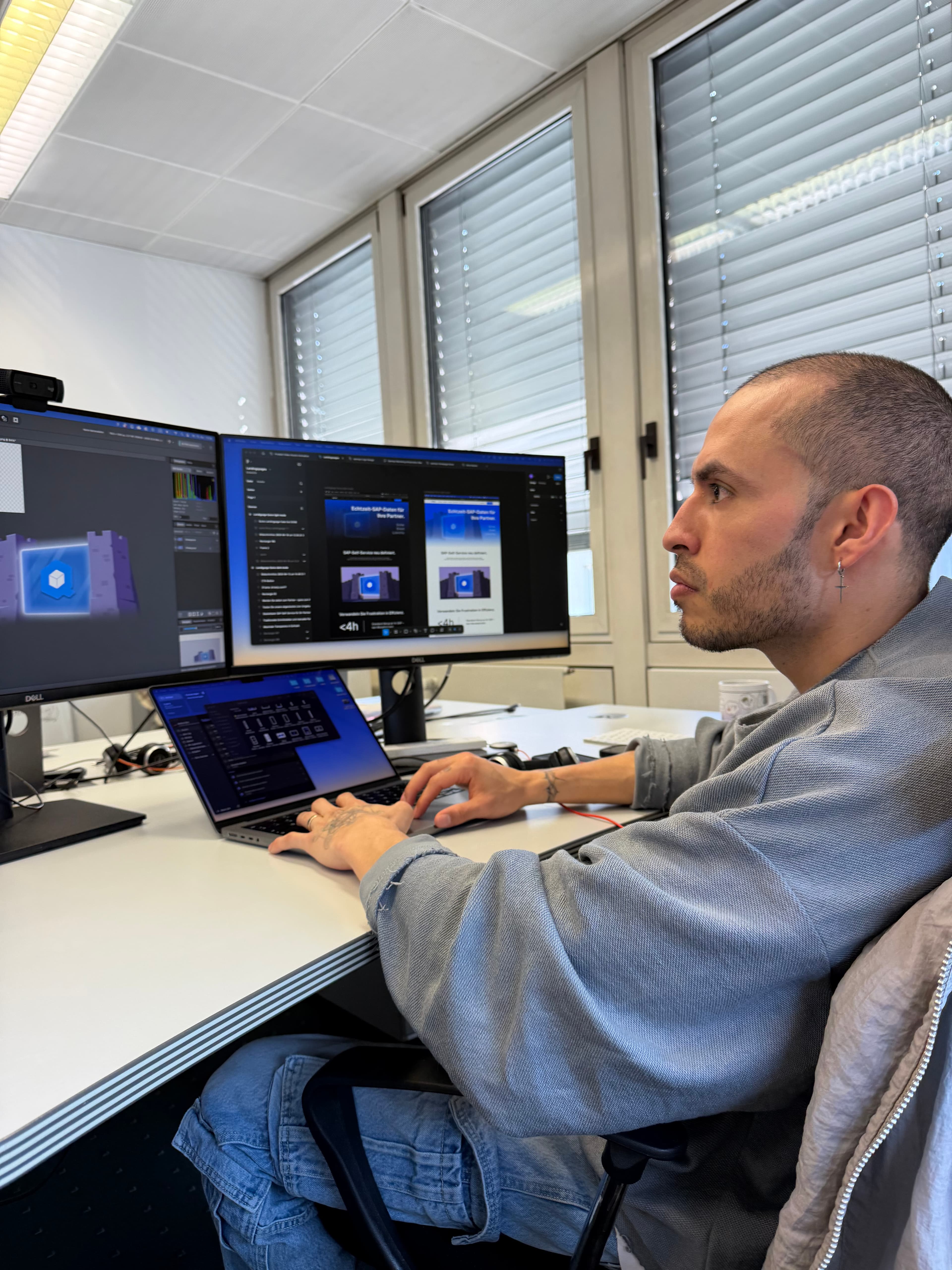Matheo producing our first animated product video for quios