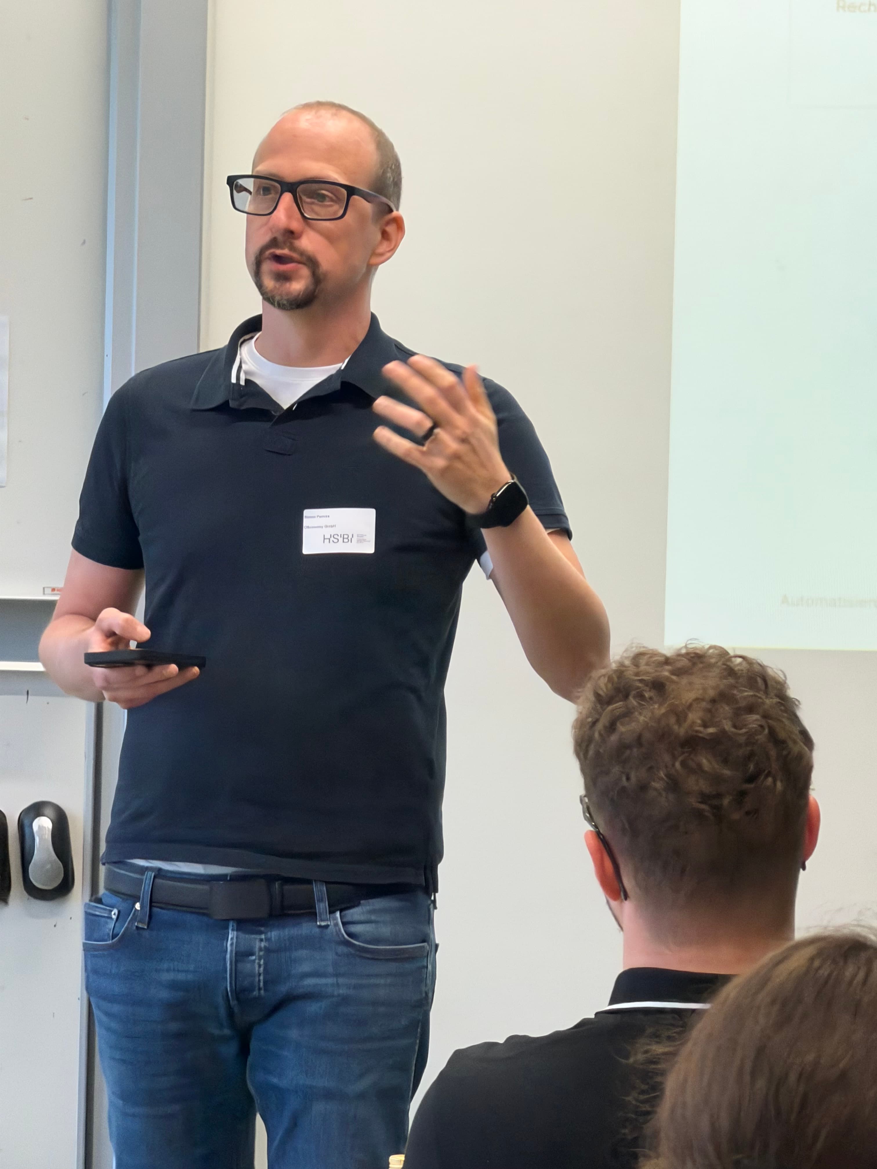 Simon Pamies gives a talk in May 2026 on AI-powered workflows with n8n.